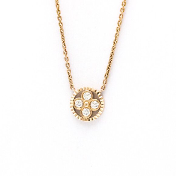 LOUIS VUITTON 18k Rose Gold Diamond Necklace - Picture 1 of 9